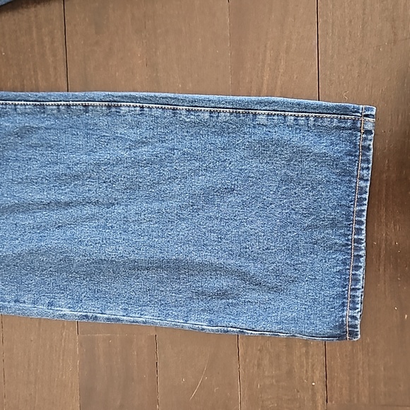 NWT WOMEN'S EDIKTED CLASSIC BLUE WIDE LEG JEANS DENIM SZ SMALL $110 - Picture 3 of 5